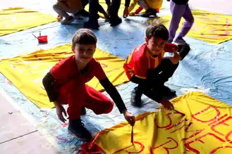 Göztepe'den Avrupa Rüyası İçin Çocuk Pankartları
