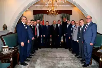 Trabzon Heyeti KKTC Cumhurbaşkanı Tatar'ı Ziyaret Etti