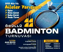 Yeşilyurt'tan Aileler Arası Badminton Turnuvası